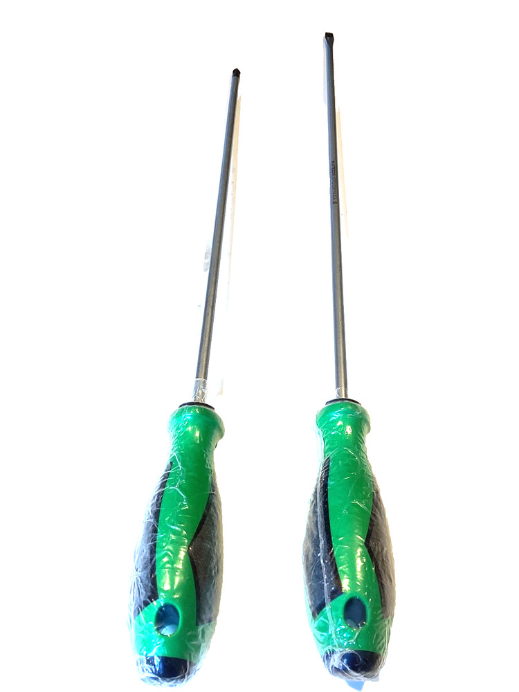 Matco Tools NEW 2 Piece GREEN EXTRA LONG Flat And Phillips Tip Screwdriver Set