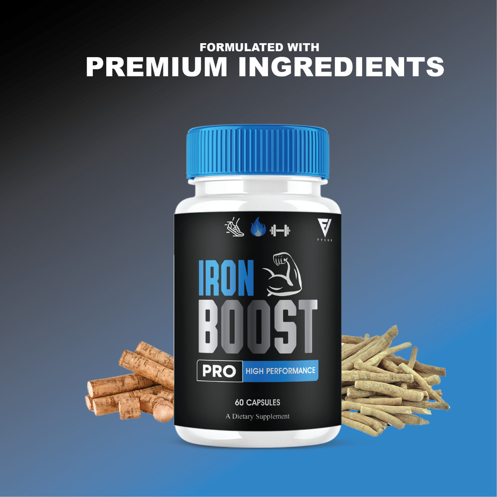 (5 Pack) Iron Boost Pro High Performance Supplement, IronBoost (300 Capsules)