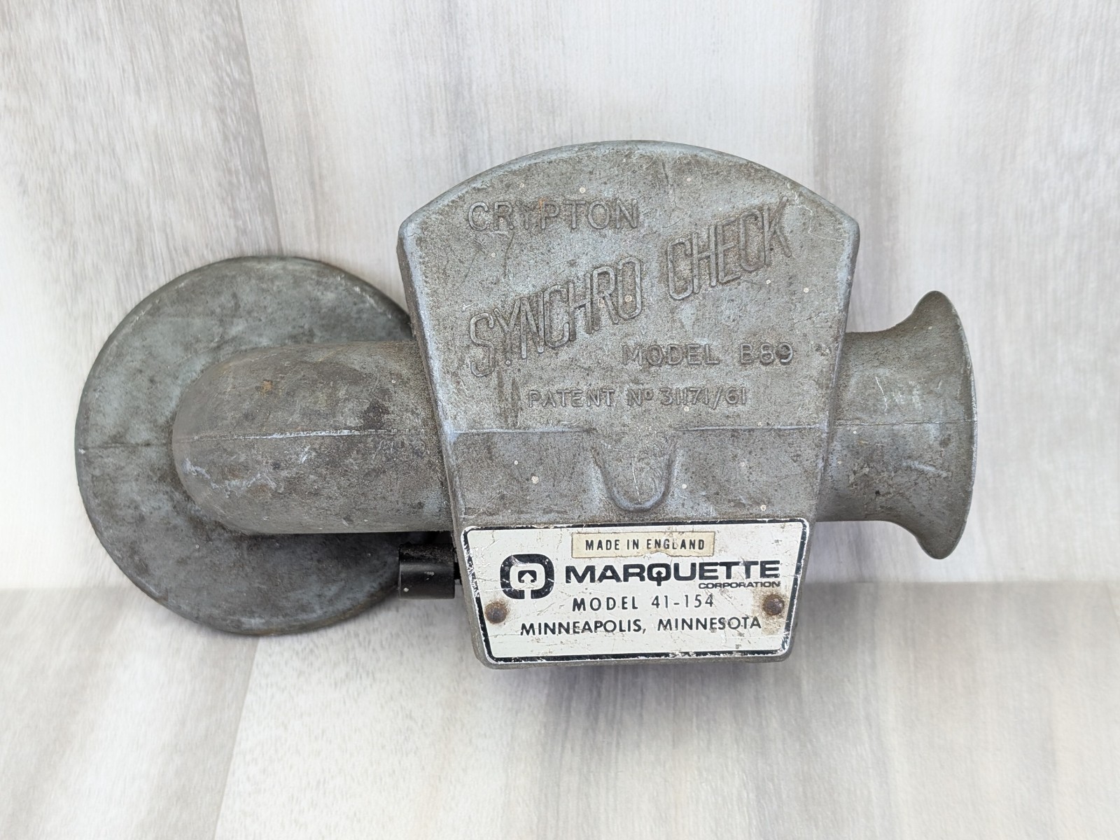 Marquette Crypton Synchro Check carburetor calibration tool Model B89 41-154 Use