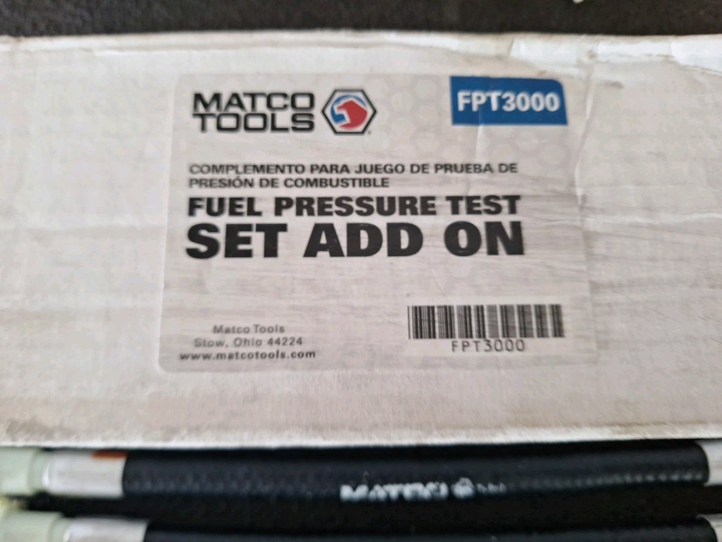 Matco Tools Fuel Pressure Test Set Add On. FPT3000 (Partial Set)
