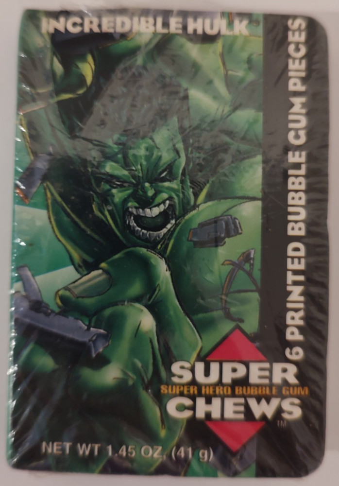 1996 Super Chews Incredible Hawk Bubble Gum