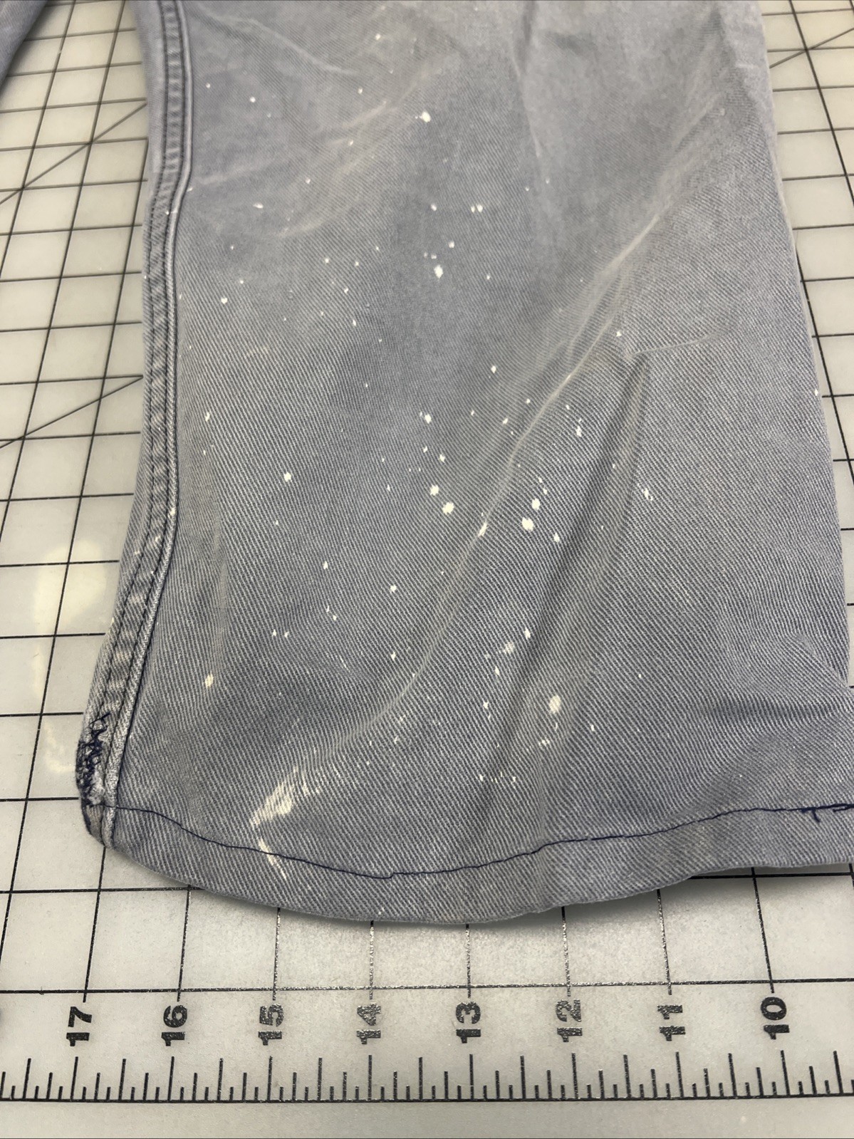 Repro 19th Century Men's 'Veteran' Condition Denim Fall-Front Trousers, SZ 42"