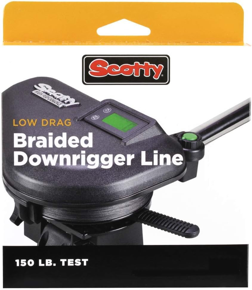 Low Drag Braided Downrigger Line, 150Lb Test