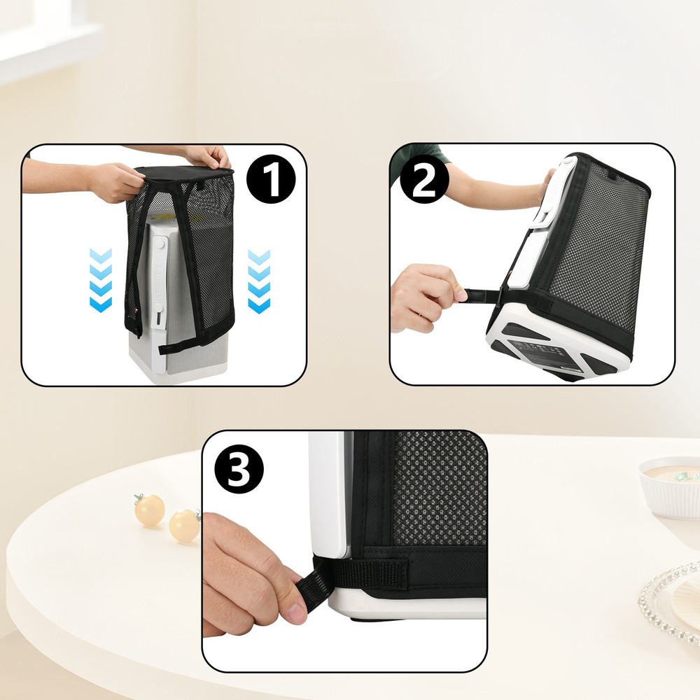 For Logitech UE Hyperboom Wireless Audio Mesh Dust Cover Protective Case Black