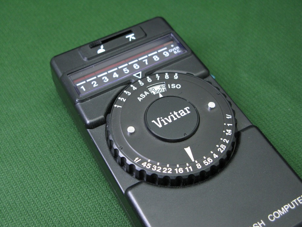 Vivitar Electronic Flash Computer Flash Meter Black Read Description