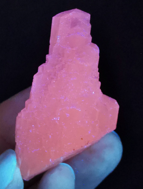 UV Fluorescent Stair Step Stacked Elestial Calcite