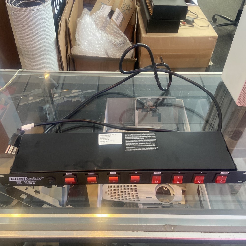 Eliminator Lighting E107 8-Channel Rack Mount Power Center