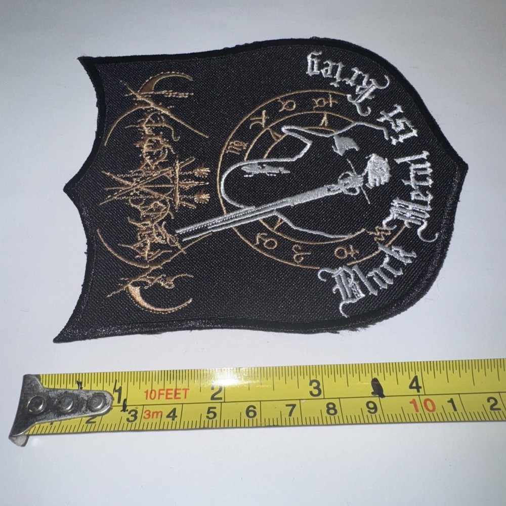 NARGAROTH SHAPED EMBROIDERED PATCH Dark Throne Mayhem