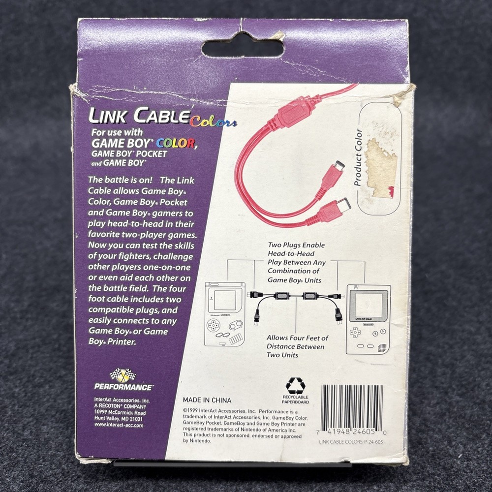 Performance Branded Berry Link Cable (GBC) - Authentic With Box & Reg Card