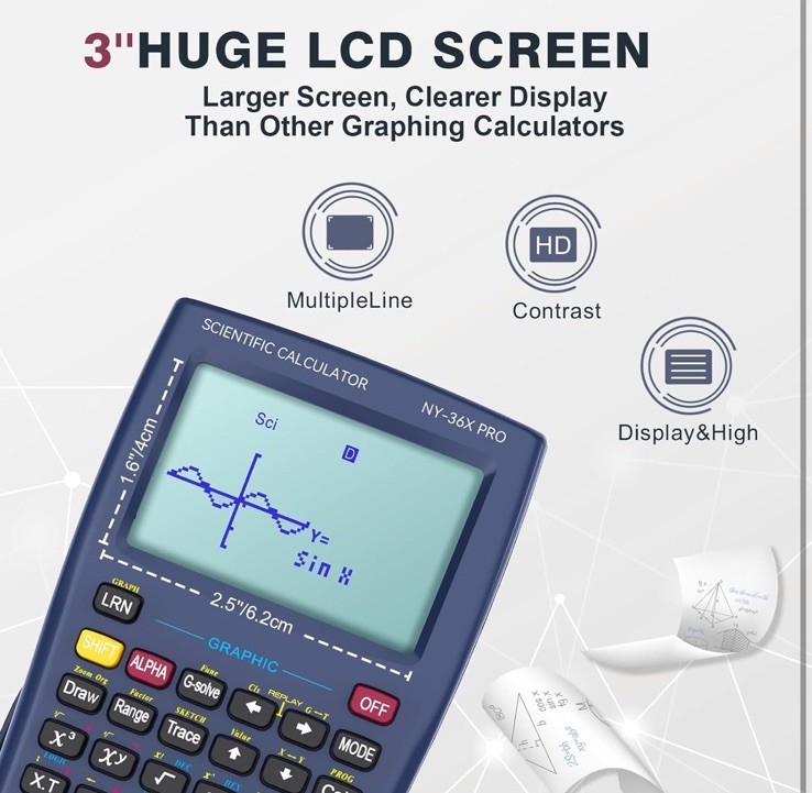 TI-36X Pro Scientific Calculator Roatee Engineering Engineer Graph Graphing
