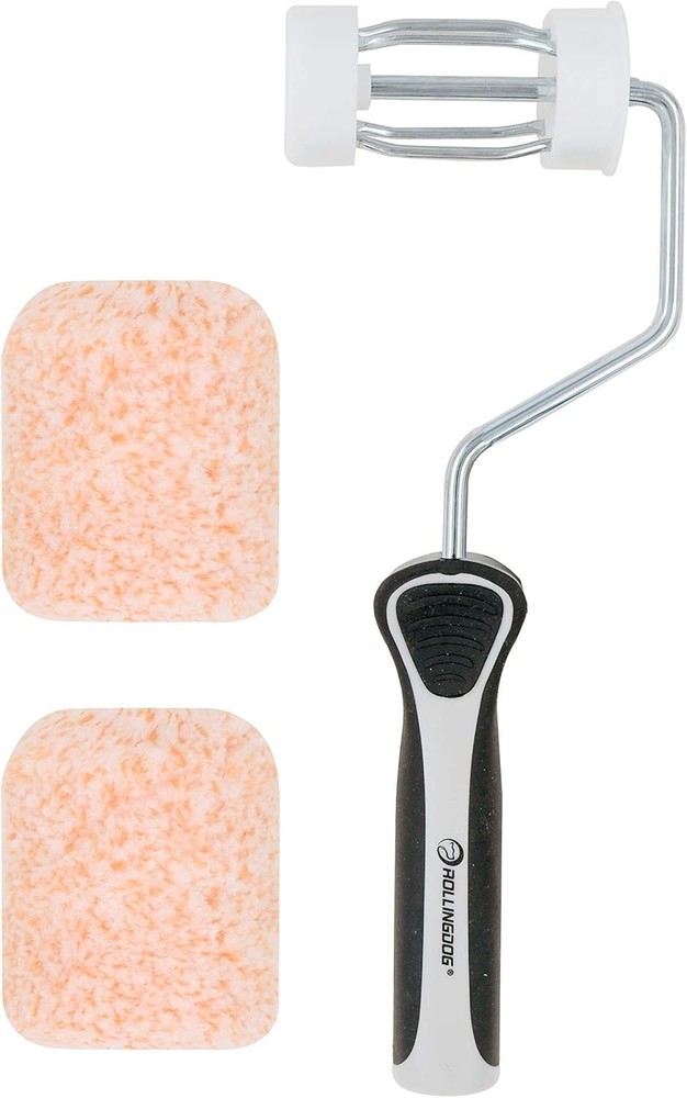 3 Inch Paint Roller - Small Paint Roller Microfiber 3pc paint roller orange