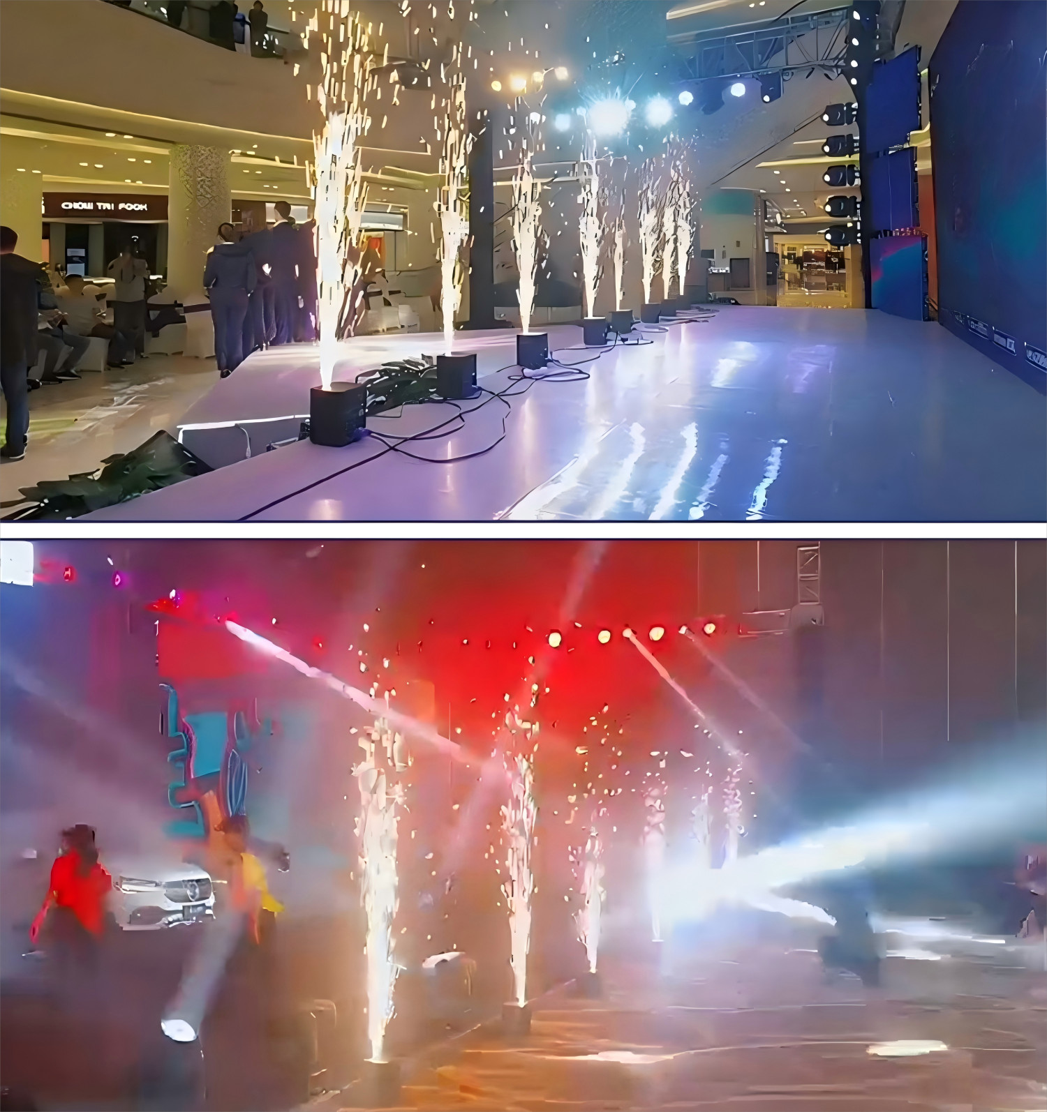 2bag*200g Cold Spark Machine Powder,Indoor2-3M, for Weddings,Stages,Party(400g)