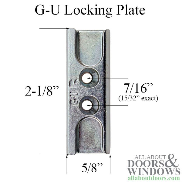 G-U Uni-Jet Locking Plate, 5/8" Wide