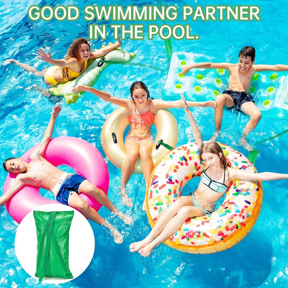 Compact Pool Float Anchor Bag, 2-in-1 Sand Anchor with Integrated Float Ancho...