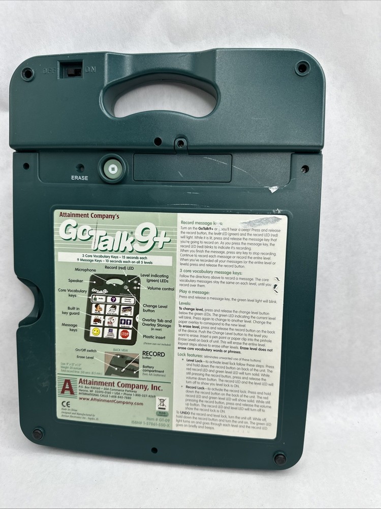 GoTalk 9+ Touch Communication Device