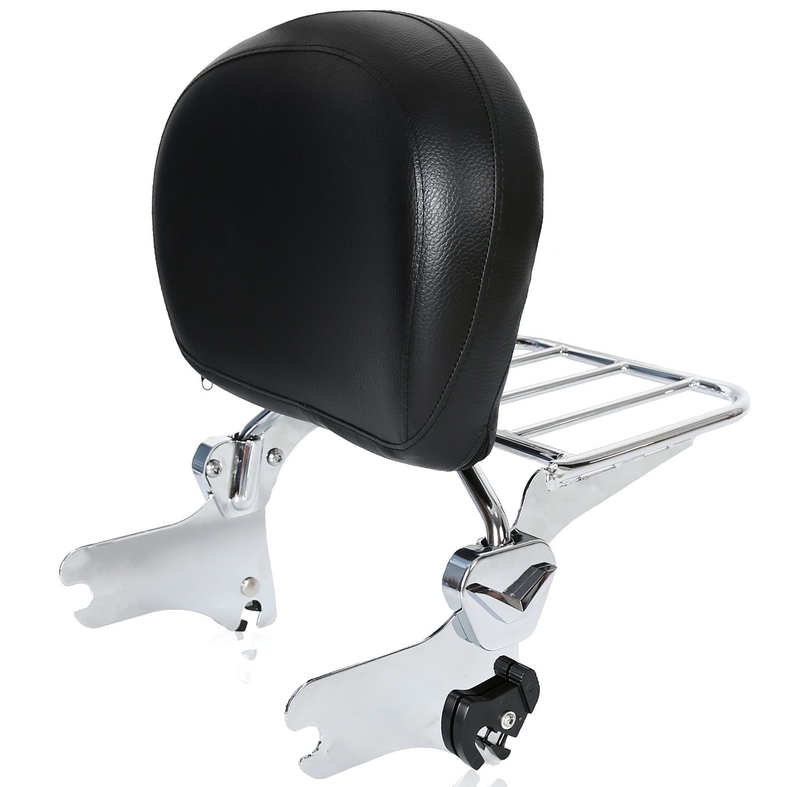 For 94-08 Harley Road King Electra Glide Detachable Sissy Bar Backrest With Rack