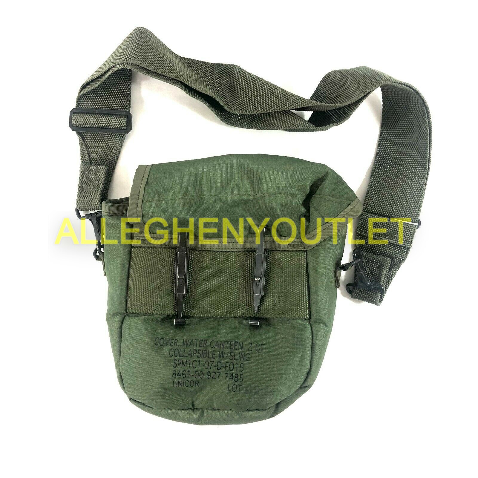 2 Military 2 Quart Canteen Pouches ALICE 2qt Insulated Pouch Olive Drab OD NICE