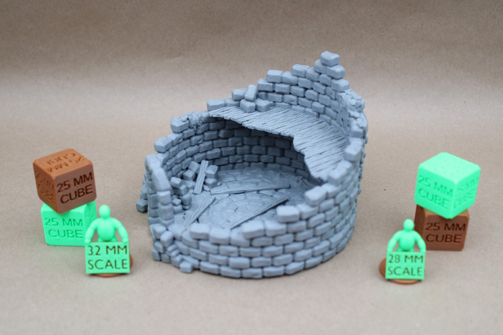 Tabletop Terrain 17 Plus Piece Ruin Scatter Table Set 28mm skirmish rpg wargame