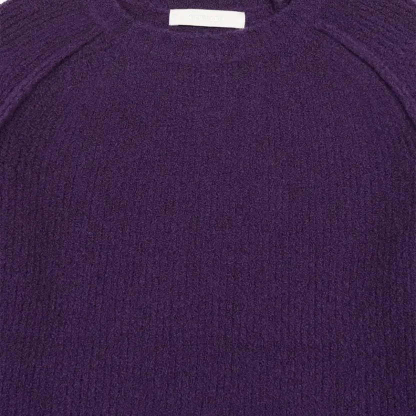 Oheisio Saddle Wool Round Knit, Purple