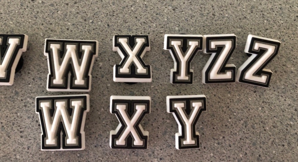 Crocs Jibbitz Charms Numbers Letters Hashtags