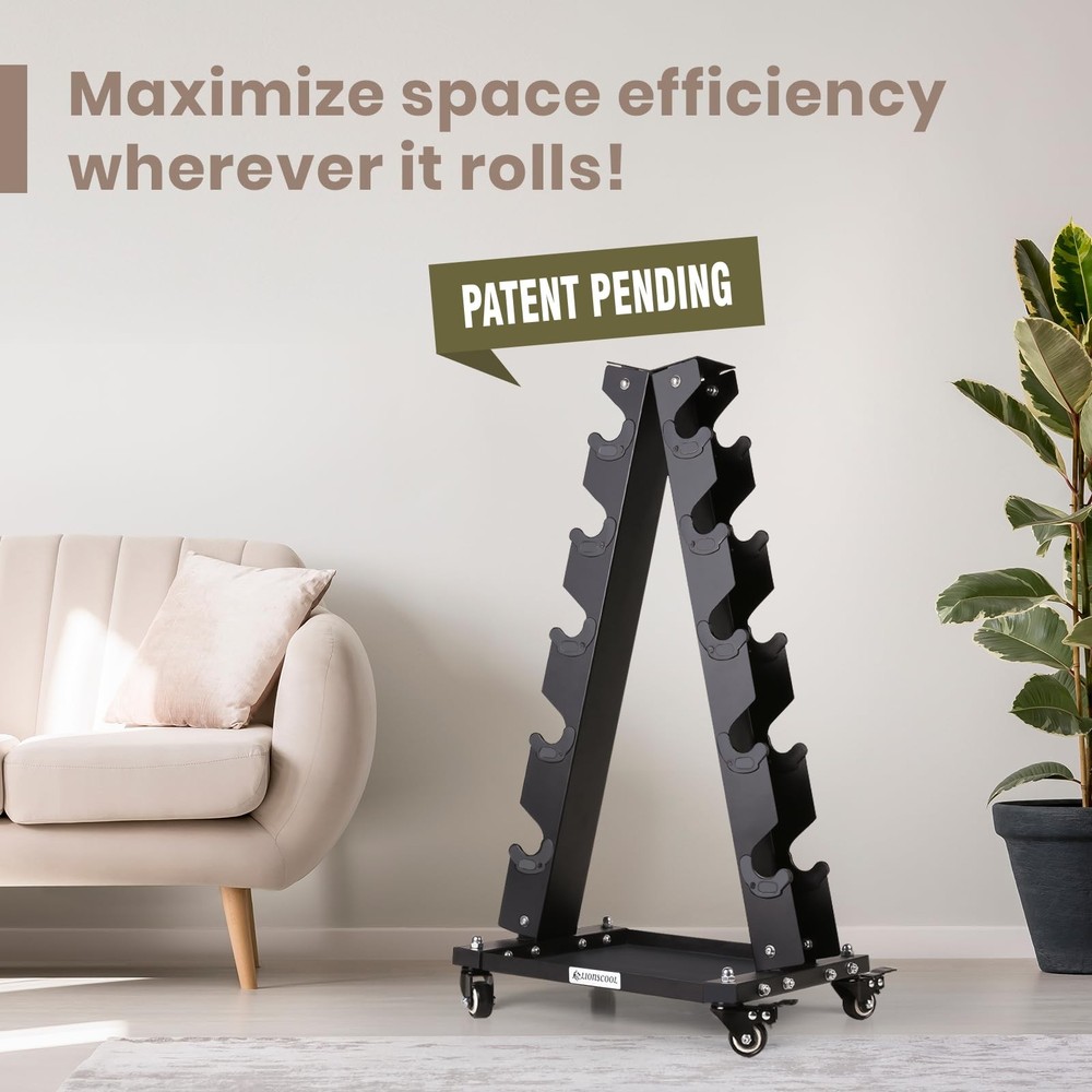 Solid Steel Dumbbell Rack Stand Only