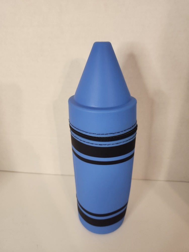 Crayon Shape Rubber Pencil Pouch - NEW