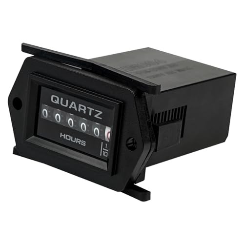 Mechanical Maintenance Hour Meter Analog Clock No Battery Long AC/DC 8-80V