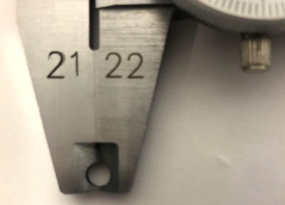 Value Dial Caliper, CORG-Type Modified Jaws 0-6" Range, .001" Graduation