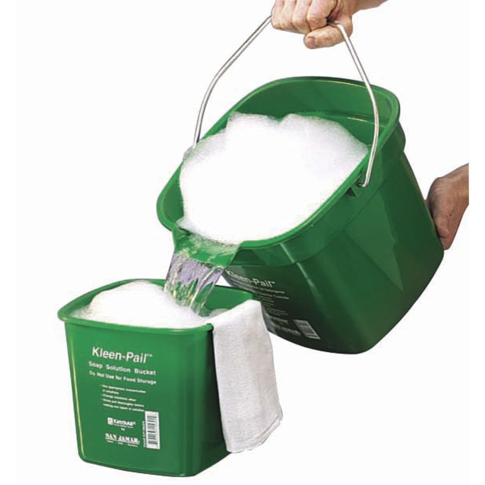 Kleen-Pail Soap/Sanitizing Solution Safety Pail 3 Quart, Green