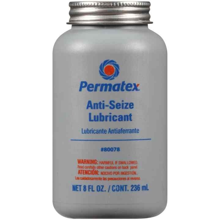 Permatex 80078 Anti-Seize Lubricant with Brush Top Bottle 8 oz High Temperature