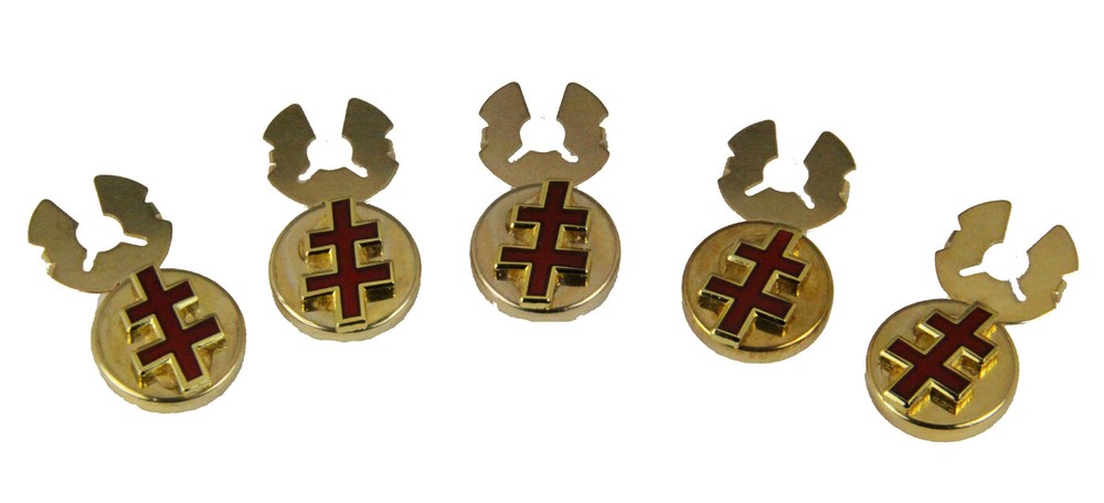 4031945 Scottish Rite Inspector General Honorary 33rd Degree Button Covers 33