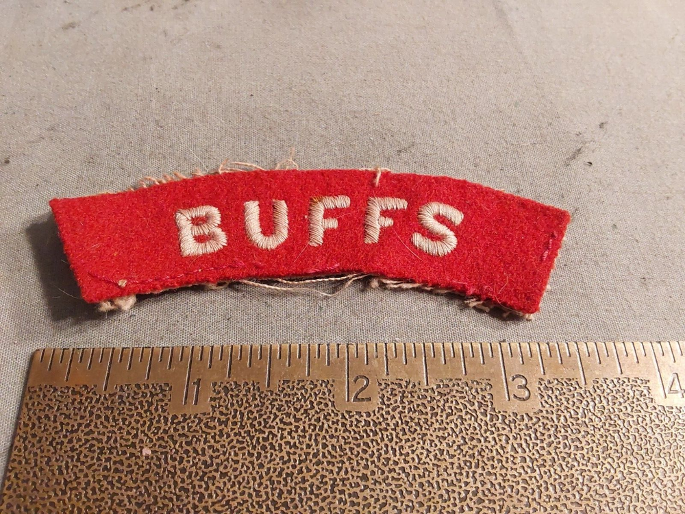WWII ERA Canadian Army Buffs Patch Tab Flash