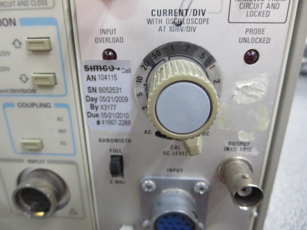 Tektronix, TM502A-AM503-AM503B Mainframe Power Module W/Current Probe Amplifiers