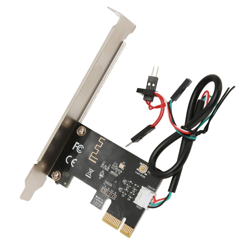 Computer Power Reset Switch PCIE Card Precise Control Thickened Gold Pin APP
