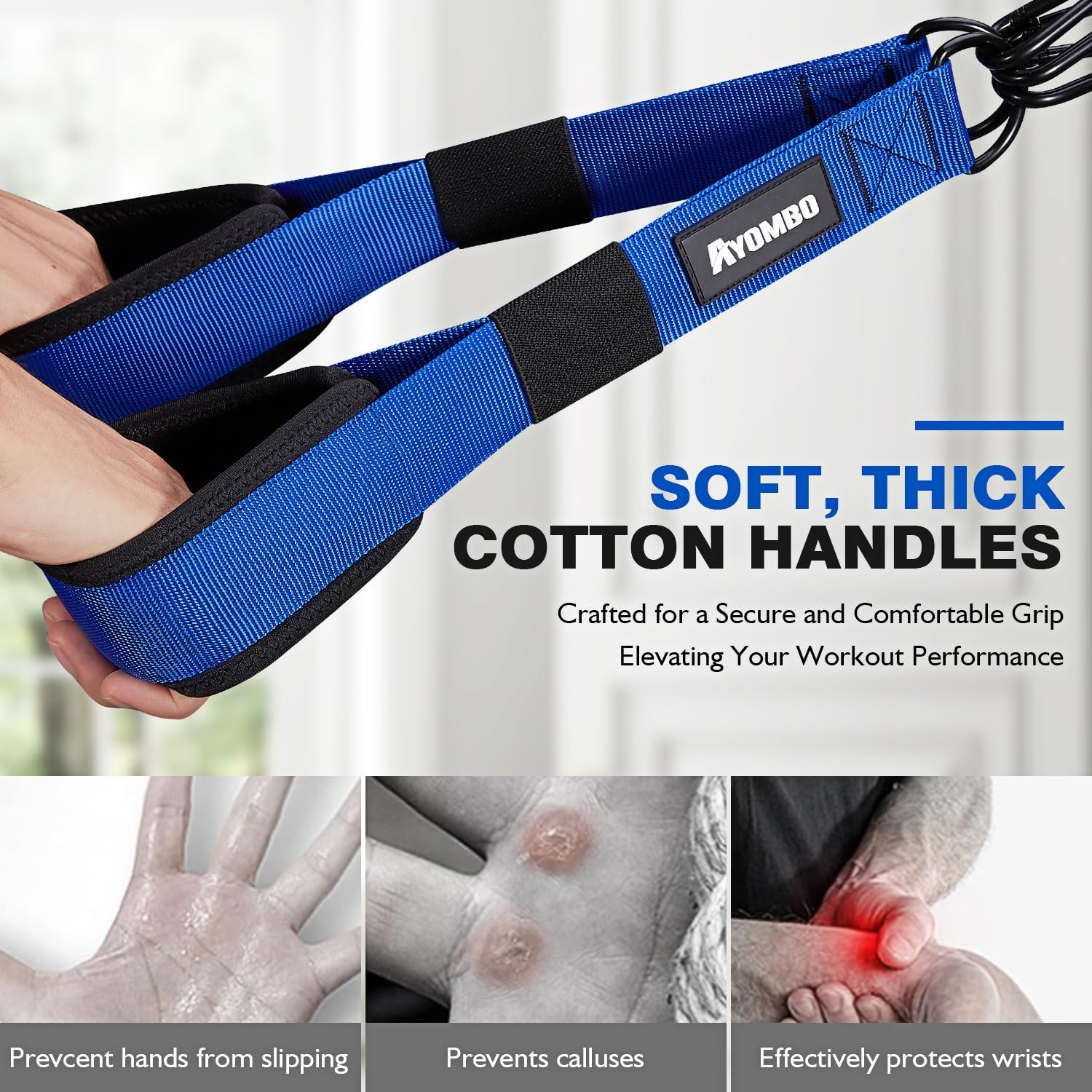 Home Gym Workout Equipment, Heavy Resistance Bands with Handles, Door Anchor,...