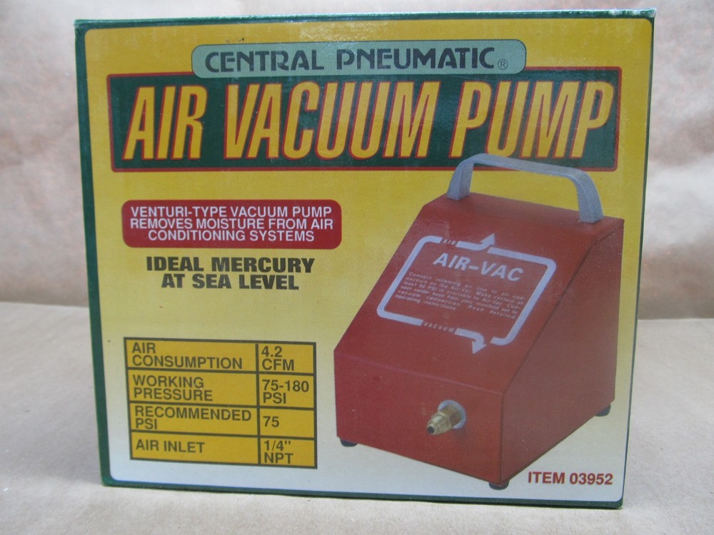 Central Pheumatic Air Vacuum Pump - #03952