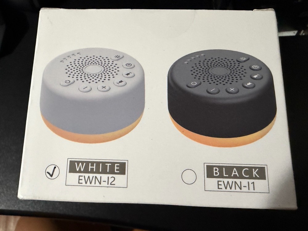 EASYSLEEP SOUND NOISE MACHINE WHITE NEW