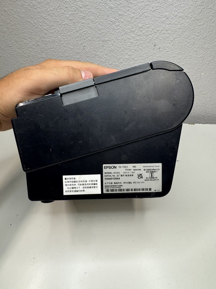 Epson TM-T88VI Model: M338A Receipt Printer Black