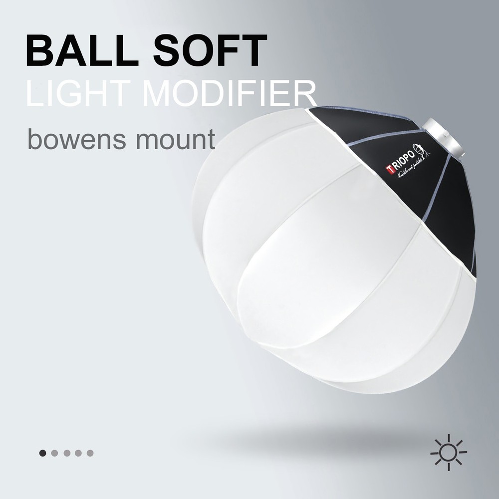 TRIOPO KQ55 21.6in/55cm Lantern Softbox Bowens Mount Softbox Soft Light Modifier