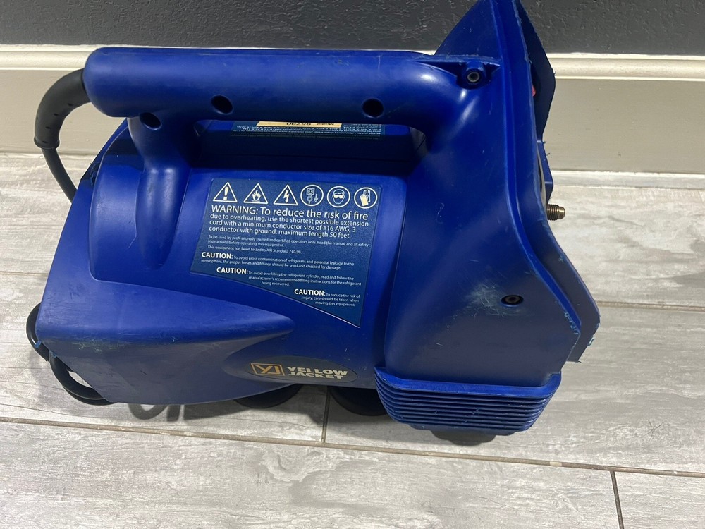 YELLOW JACKET 95730 Single Refrigerant Recovery Machine