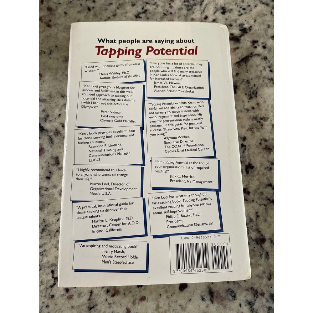 Tapping Potential by Kenneth J Lodi Autographed Hardcover