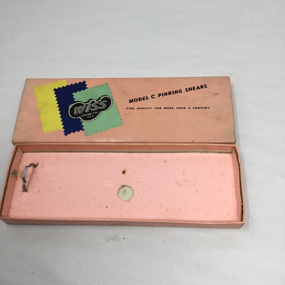 Vintage Wiss Model C Pinking Shears In Original Box