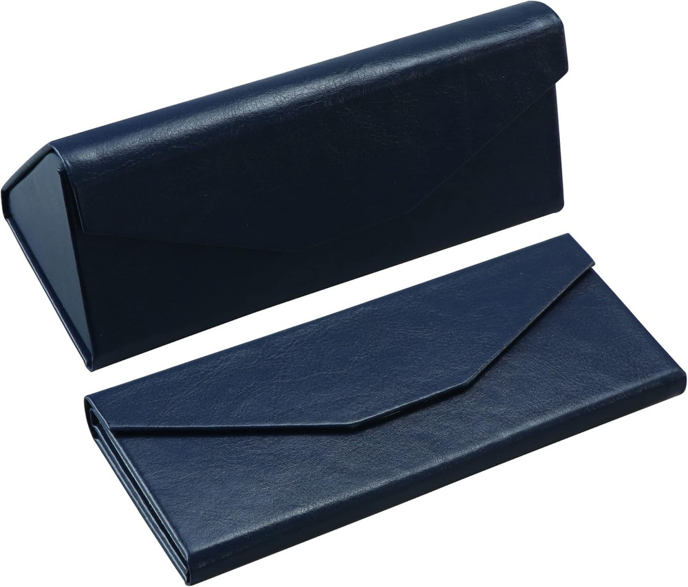 Visionglobal 2 Pack Eyeglass Case Hard Shell with Foldable Design, Portable Sung