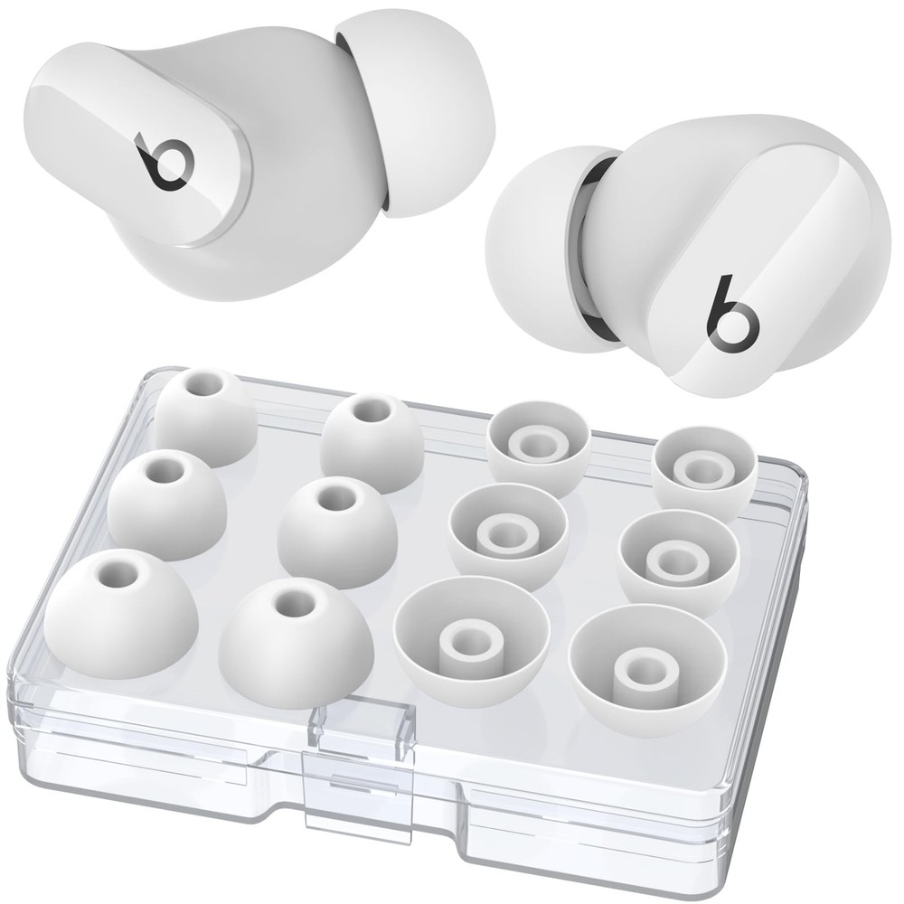 AhaStyle Ear Tips for Beats Studio large, 2 Large+2 Medium+2 Small, White