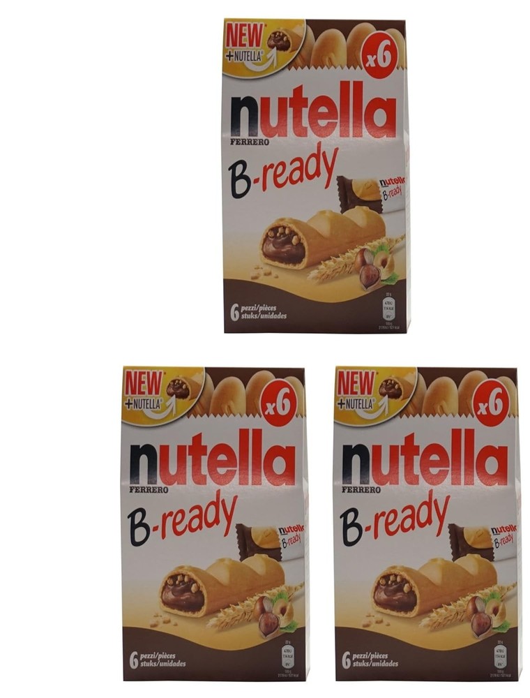 Nutella 36 Snack Bars, Hazelnut Spread With Cocoa, Individually Wrapped