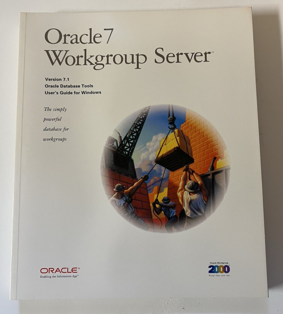 Oracle7 Workgroup Server Release 7.1 For MS Windows NT New Never Installed "OB"
