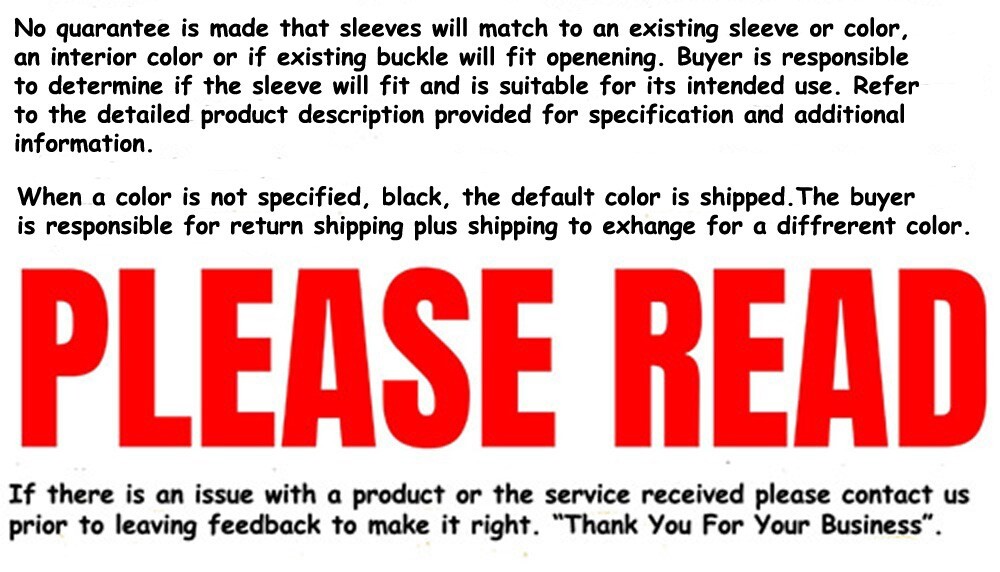 Seat Belt Buckle Receiver Sleeve, Seatbelt Cover Boot For GM, Ford, Mopar: 12"