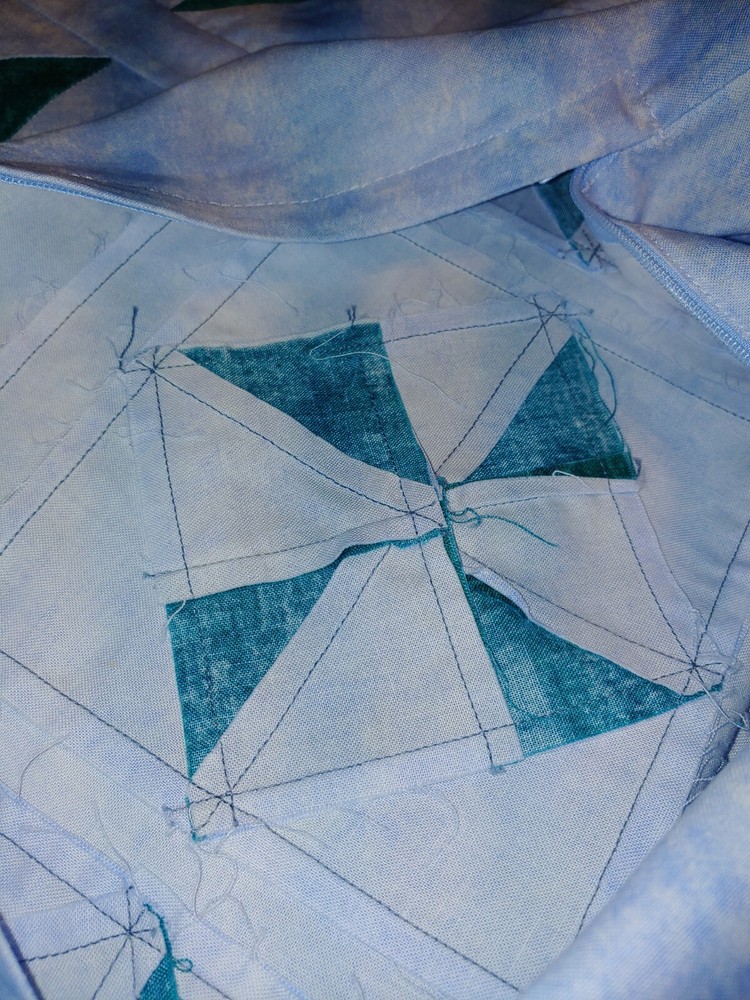 2 Machine Stitched STD Windmill Handmade Pillowcases Zip 25x18