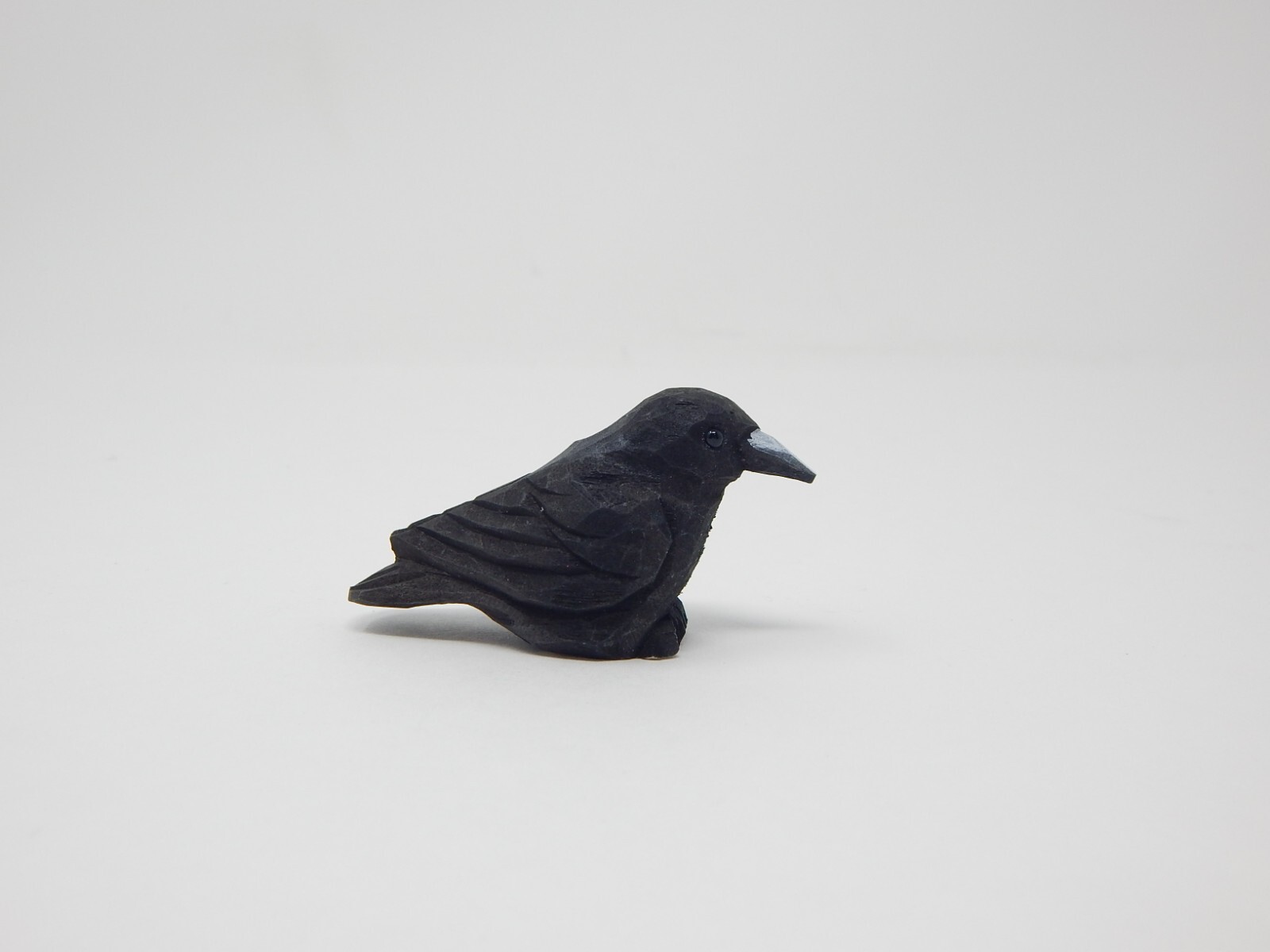 Raven Crow Figure Miniature Black Bird Statue Sculpture Decor Garden Cake Topper