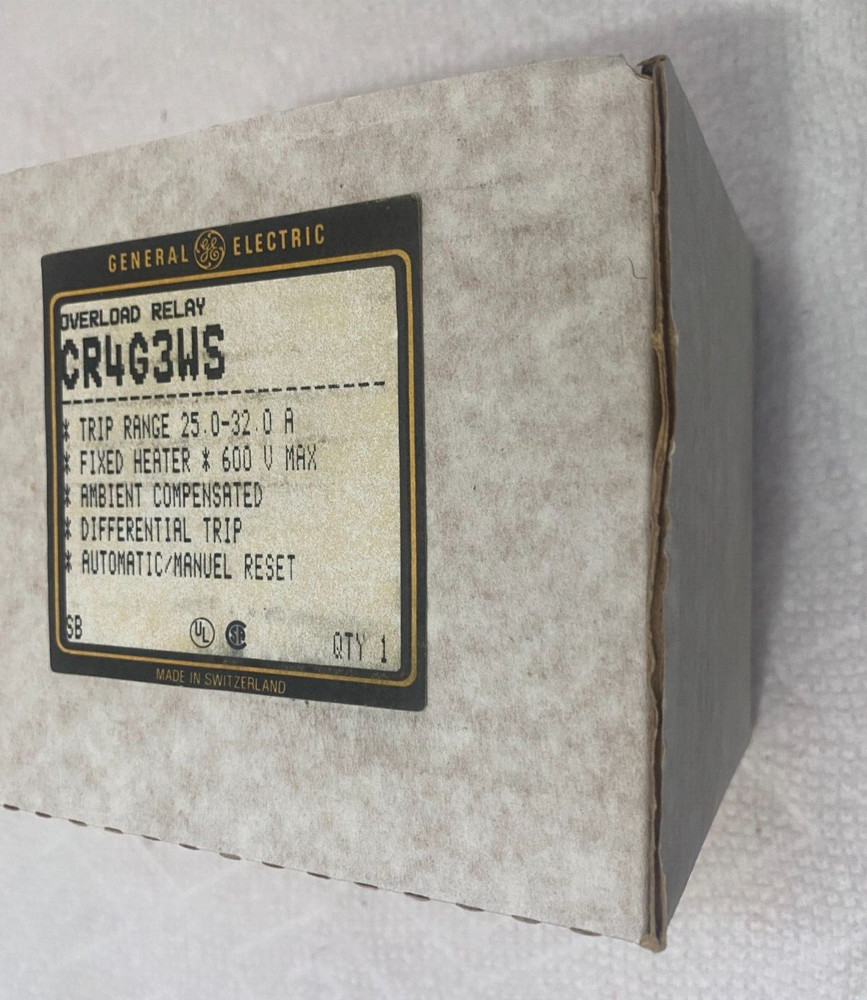 General Electric CR4G3WS Overload relay